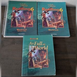 BJU Bob Jones Reading Grade 6 As Full As The World (2nd Edition) Bundle